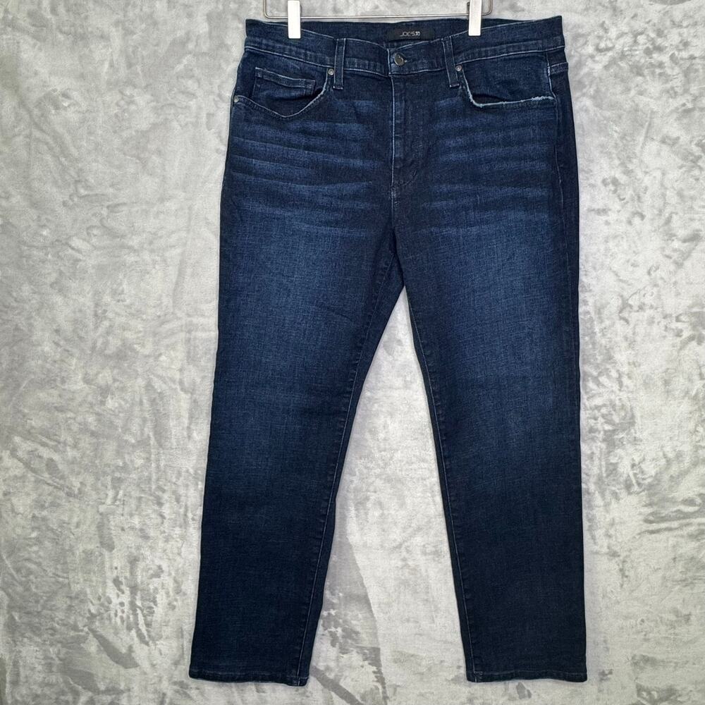 Joes Jeans Mens 36 Dark Blue Slim Skinny Stretch Altered Short Pockets Mid Rise